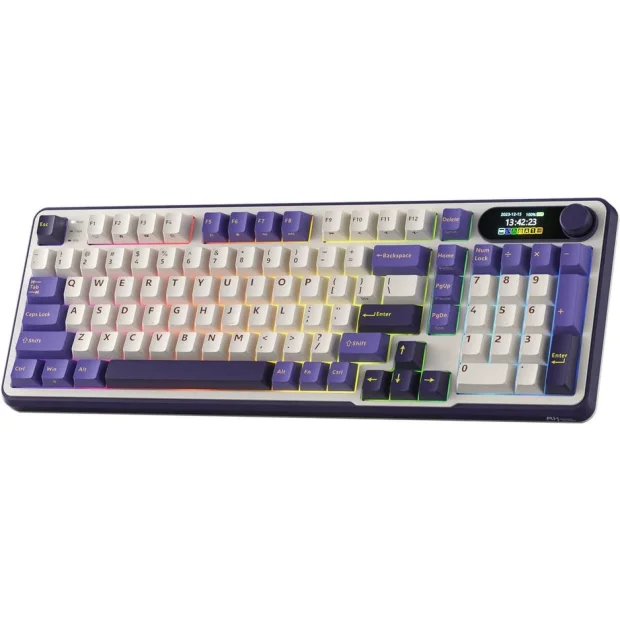 Клавиатура Royal Kludge RK-S98 RGB Blackberry (RK Chartreuse)